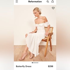 Reformation butterfly dress size 2